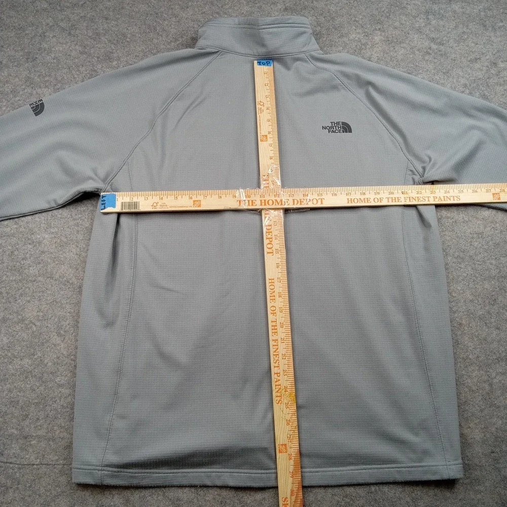 North Face Pullover Mens XXL Quarter Zip Mock Neck Waffle Thermal Stretch Fleece
